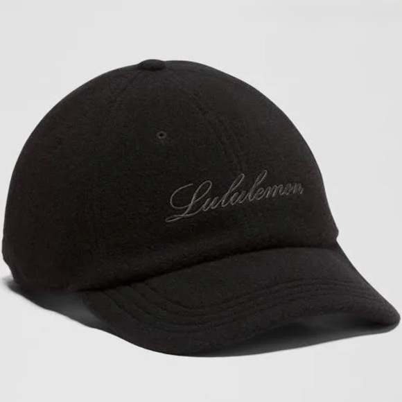 ? LULULEMON Classic Wool Ball Cap Script Black / Graphite Grey NWT Unisex main image 15